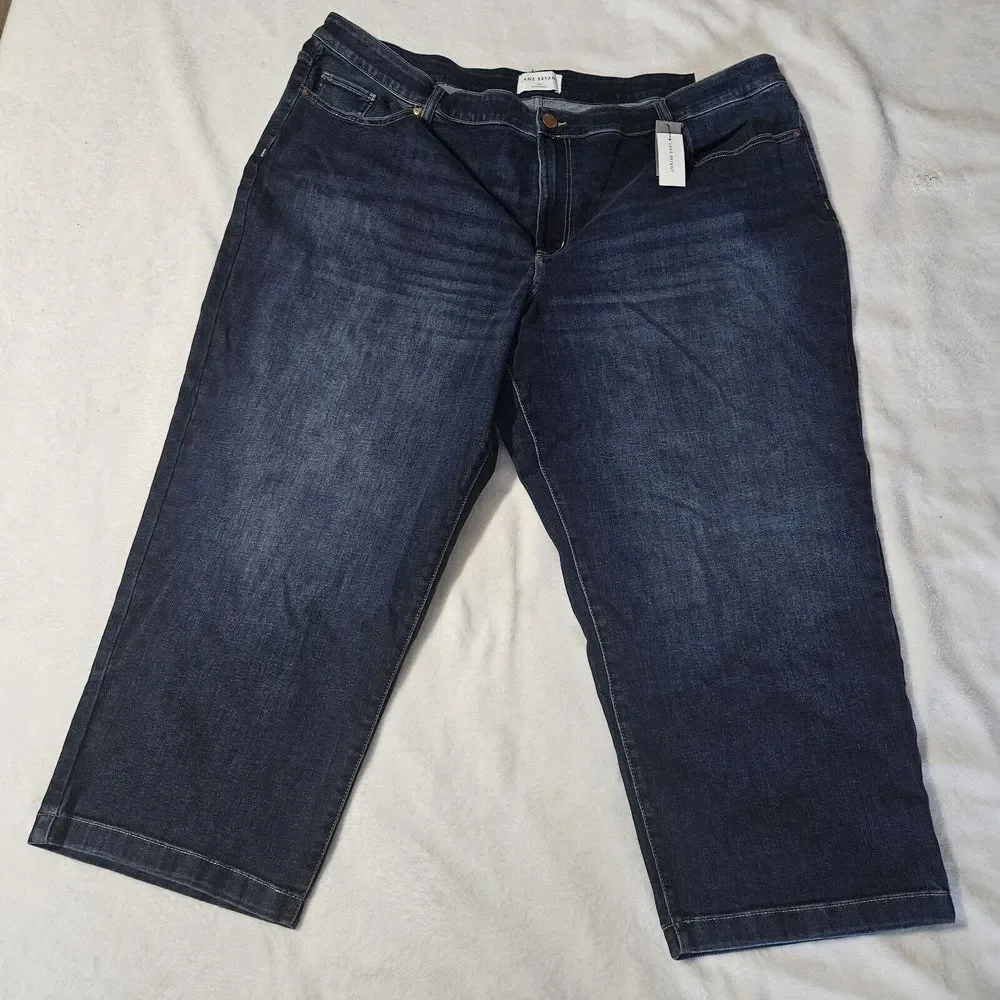 Lane Bryant Jeans Women's Size 26s Signature Fit‎ Straight Blue Denim NWOT - Picture 4 of 9
